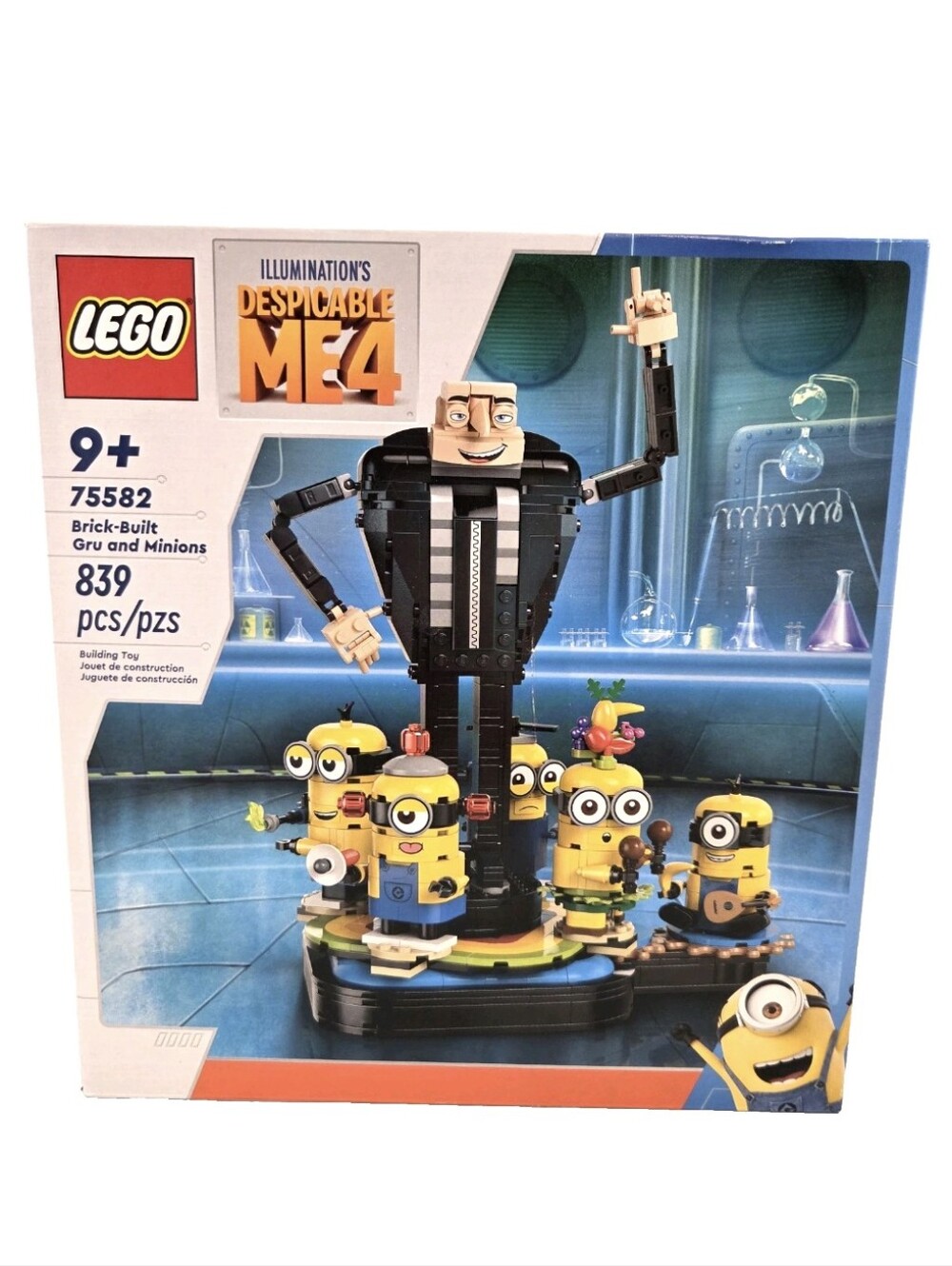 LEGO Despicable Me 4 Brick-Built Gru & Minions 75582 839 Pieces NEW